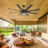 Levon 65-Inch Industrial Ceiling Fan With Light
