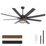 Levon 65-Inch Industrial Ceiling Fan With Light