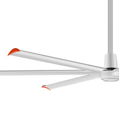 144" HVLS Ceiling Fan, Oversized Industrial Commercial 220V 1 Phase Ceiling Fan for Warehouses & Gyms, DC Motor, No Light with 6 Heavy-Duty Aluminum Blades, Permanent Magnet Synchronous Motor,Wired Wall-Mounted Controller,Silver Finish