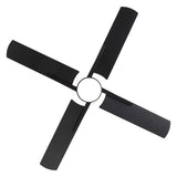 Lucora 52-Inch Black Ceiling Fan with Light & Remote Control