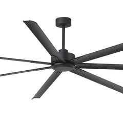Large 96/100/108 Inch Industrial Ceiling Fan with Remote, No Light with 7/8 Aluminum Blades,DC Motor, 6 Speeds, Forward & Reverse Function-2/3 Downrods Included