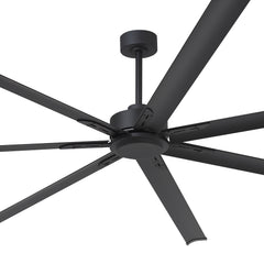 Large 96/100/108 Inch Industrial Ceiling Fan with Remote, No Light with 7/8 Aluminum Blades,DC Motor, 6 Speeds, Forward & Reverse Function-2/3 Downrods Included