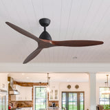 Meron 56-Inch 3-Blade Ceiling Fan With No Light