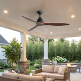 Meron 56-Inch 3-Blade Ceiling Fan With No Light