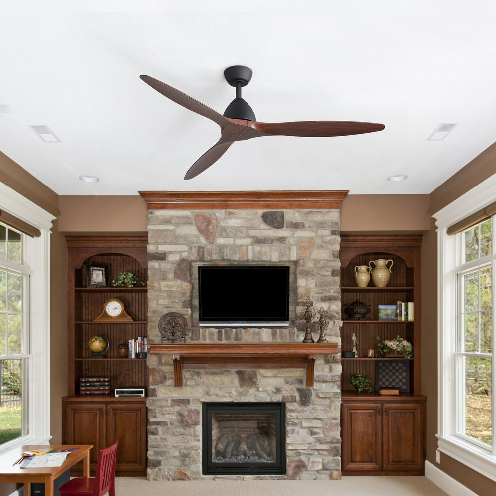 Meron 56-Inch 3-Blade Ceiling Fan With No Light