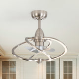 Halcyra 20-Inch Modern 3 Blade Ceiling Fan With Light