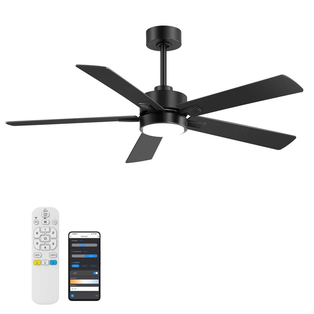 Charlie 52-Inch Smart Ceiling Fan With Light