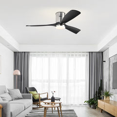 Striver 52 in. LED Indoor Satin Nickel Ceiling Fans with Light and Remote Control