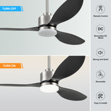 Aervon 52-Inch 3-Blade Ceiling Fan With Light