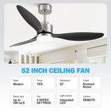 Aervon 52-Inch 3-Blade Ceiling Fan With Light