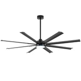 Aluvanta 72" Satin Nickel Ceiling Fan with Light and Remote