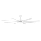 72-Inch Modern Ceiling Fan with Remote, Reversible Powerful DC Motor, 8 Aluminum Blades, 6-Speed, Dual Downrods(7“&24”), LED Light Kit with 3 Color Temps(3000K/4500K/6000K), Black/Gold Black/White/Gold White Finish for Large Room