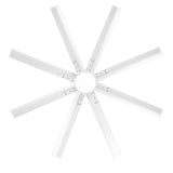 72-Inch Modern Ceiling Fan with Remote, Reversible Powerful DC Motor, 8 Aluminum Blades, 6-Speed, Dual Downrods(7“&24”), LED Light Kit with 3 Color Temps(3000K/4500K/6000K), Black/Gold Black/White/Gold White Finish for Large Room