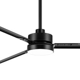 65-inch Black LED Ceiling Fan with Light and Remote Control(3 Blade)