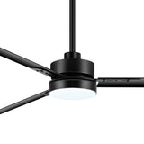 65-inch Black LED Ceiling Fan with Light and Remote Control(3 Blade)