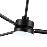 65-inch Black LED Ceiling Fan with Light and Remote Control(3 Blade)