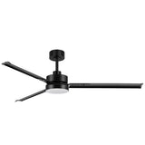 65-inch Black LED Ceiling Fan with Light and Remote Control(3 Blade)