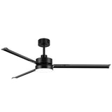 65-inch Black LED Ceiling Fan with Light and Remote Control(3 Blade)