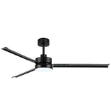 65-inch Black LED Ceiling Fan with Light and Remote Control(3 Blade)