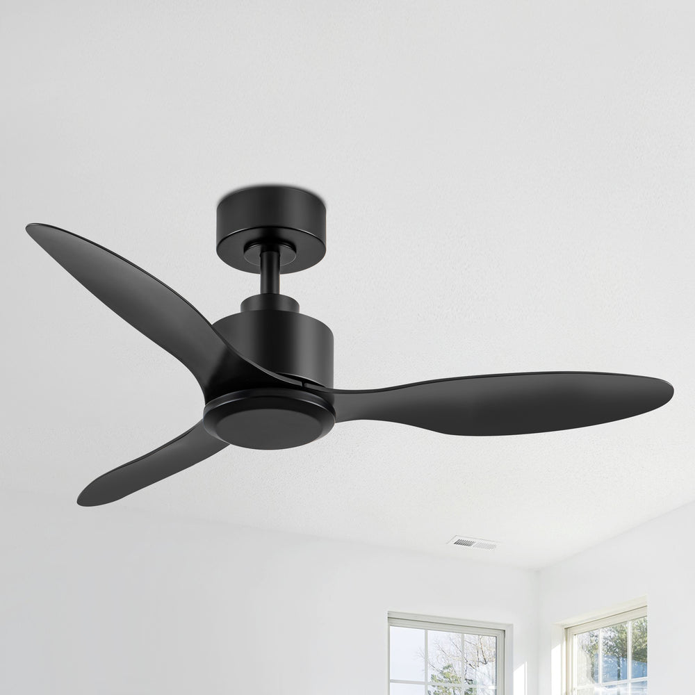 42-in Black/White Ceiling Fan Remote without Light(3-Blade)