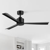 52 Inch LED Ceiling Fan without Light,Remote and 5"Downrod Included