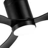 Rivon 52" 3-Blade Flush Mount Ceiling Fan With Light & Remote