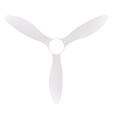 Rivon 52" 3-Blade Flush Mount Ceiling Fan With Light & Remote