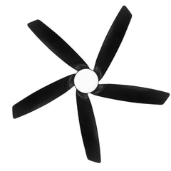54-inch 5-Blade Integrated LED Ceiling Fan with Light Remote,6in and 12in Downrod Included