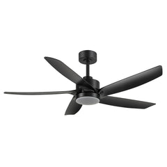 54-inch 5-Blade Integrated LED Ceiling Fan with Light Remote,6in and 12in Downrod Included