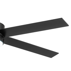 56 Inch 5-Blade Integrated Ceiling Fan with LED Light and Remote,6" and 12" Downrod Included