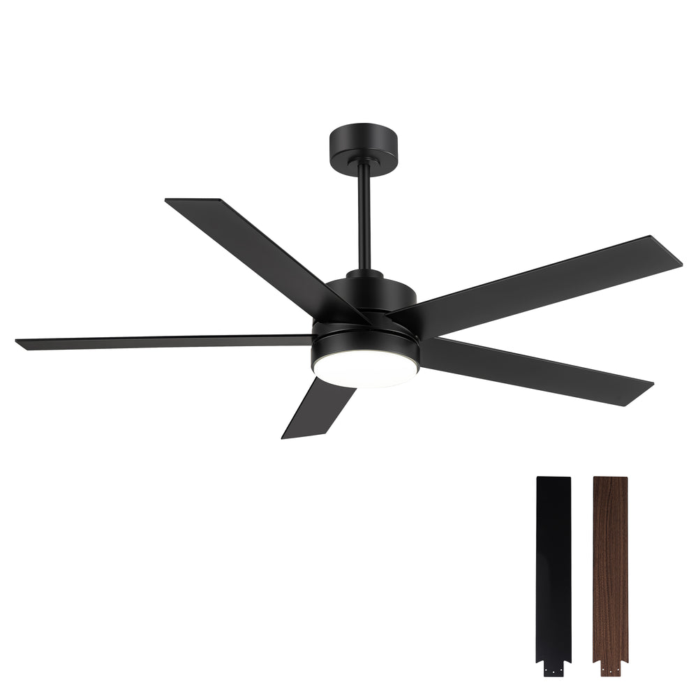 Sylis 56-Inch 5-Blade Ceiling Fan With Light & Remote