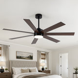 Mavora 62-Inch 7-Blade Ceiling Fan With Light