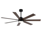 Mavora 62-Inch 7-Blade Ceiling Fan With Light