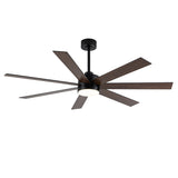 Mavora 62-Inch 7-Blade Ceiling Fan With Light