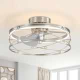 Veyora 21-Inch Chandelier Ceiling Fan With Dimmable LED Light