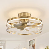 Veyora 21-Inch Chandelier Ceiling Fan With Dimmable LED Light