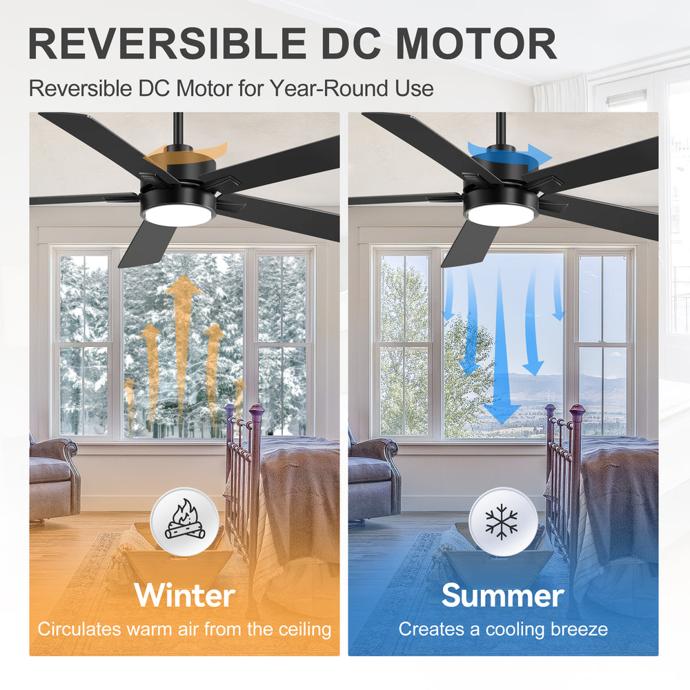 Charlie 52-Inch Smart Ceiling Fan With Light