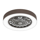 Alvon 20" Smart Flush Mount Bladeless Ceiling Fan With RGB Light