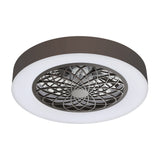 Alvon 20" Smart Flush Mount Bladeless Ceiling Fan With RGB Light