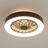 Alvon 20" Smart Flush Mount Bladeless Ceiling Fan With RGB Light