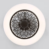 Alvon 20" Smart Flush Mount Bladeless Ceiling Fan With RGB Light