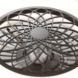 Alvon 20" Smart Flush Mount Bladeless Ceiling Fan With RGB Light