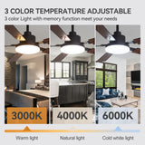 Nerova 48/52" 5-Blade Ceiling Fan With Light & Remote