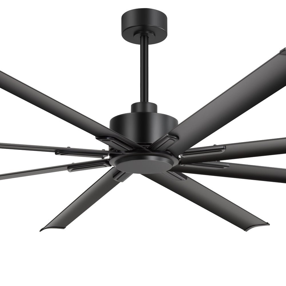 Large 84in Indoor Ceiling Fan with Remote and 3 Downrods without Light(8 Aluminium Blades)
