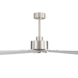 Large 84in Indoor Ceiling Fan with Remote and 3 Downrods without Light(8 Aluminium Blades)
