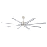 Large 84in Indoor Ceiling Fan with Remote and 3 Downrods without Light(8 Aluminium Blades)