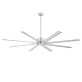 Large 84in Indoor Ceiling Fan with Remote and 3 Downrods without Light(8 Aluminium Blades)