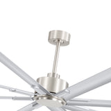Large 84in Indoor Ceiling Fan with Remote and 3 Downrods without Light(8 Aluminium Blades)