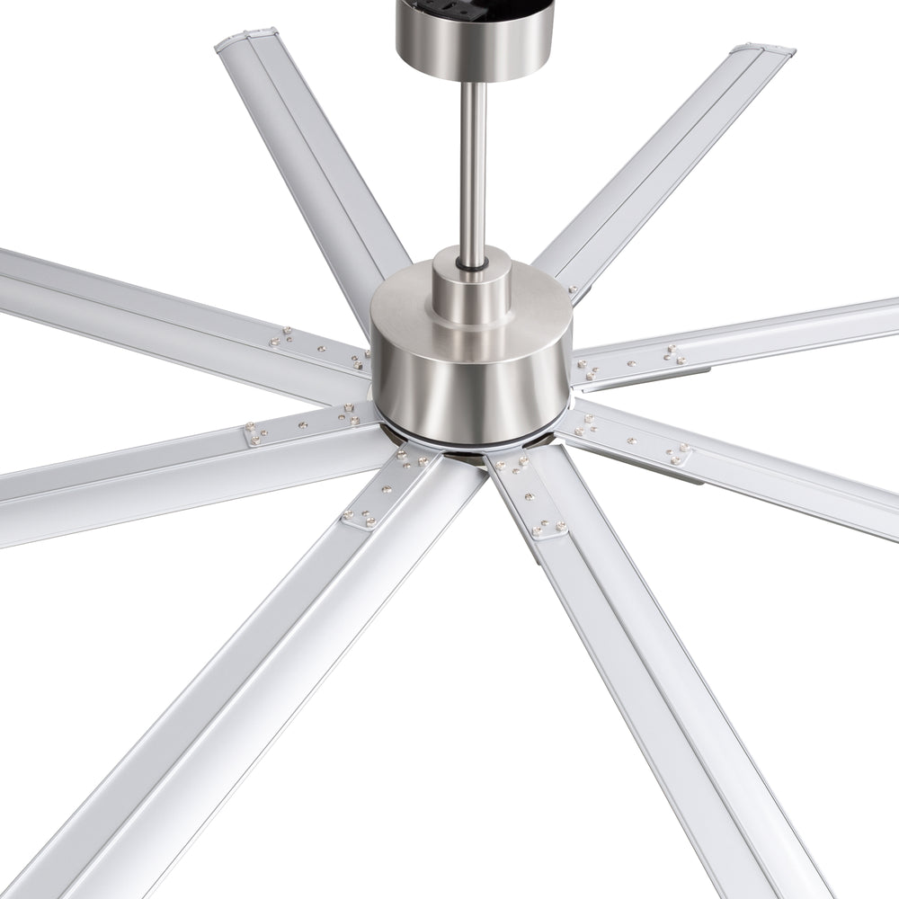 Large 84in Indoor Ceiling Fan with Remote and 3 Downrods without Light(8 Aluminium Blades)