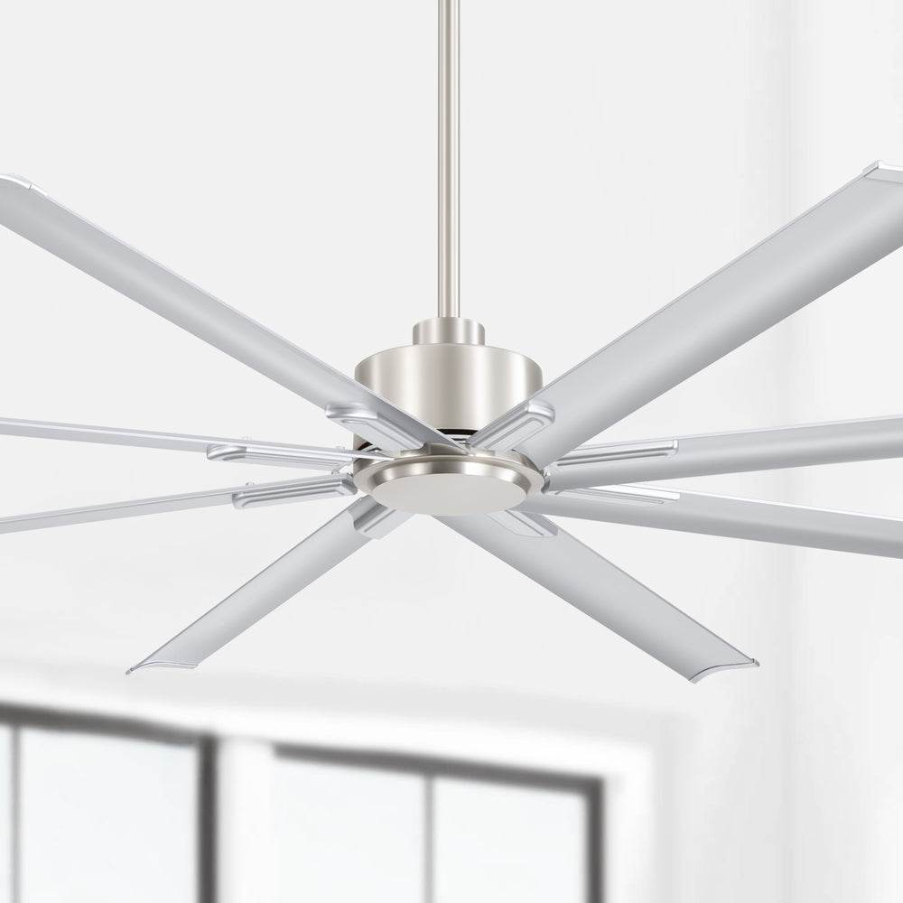 Large 84in Indoor Ceiling Fan with Remote and 3 Downrods without Light(8 Aluminium Blades)